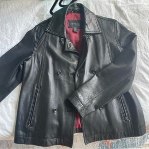 Vintage leather jacket / blazer